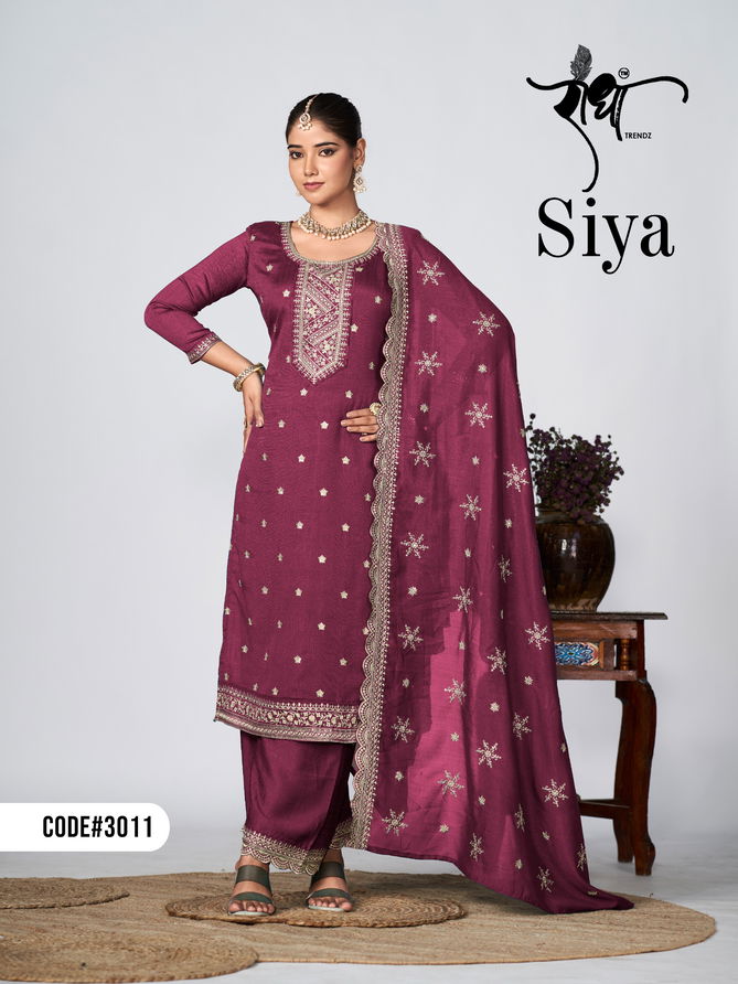 Siya By Radha Trendz Heavy Embroidery Designer Wholesale Salwar Kameez In Delhi
